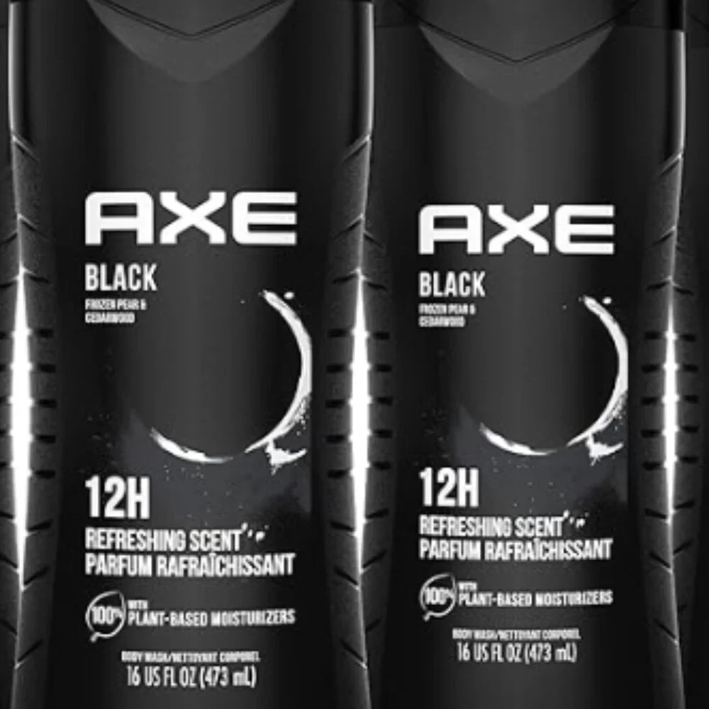 AXE Axe Black Body Wash Refreshing Scent Frozen Pear Cedar 2 pack bottle NEW NWT